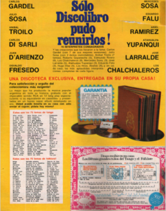 Solo Discolibros pudo reunirlos - Colección de Tango y Folclore - Revista Clarín Viva 1997