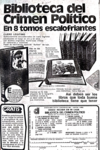 Biblioteca del Crimen Político con algo acontecido en la Argentina encontrada donde dice que el Criminal de guerra nro. 1 cayó por un acto de amor - 1979 - comprar online