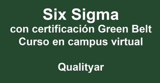 Curso Six Sigma / Certificación Green Belt / Calidad - Total / Kaizen / en internet