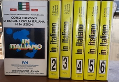 Curso televisivo de Lengua Italiana en 6 videocasetes VHS de la RAI (Radio y Televisión Italiana) realizado por Edizioni Guerra- Perugia