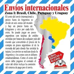 Zona 1 Brasil, Chile, Paraguay y Uruguay Por cada kilogramo extra U$S
