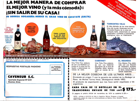 La mejor manera de comprar el mejor vino - 1974