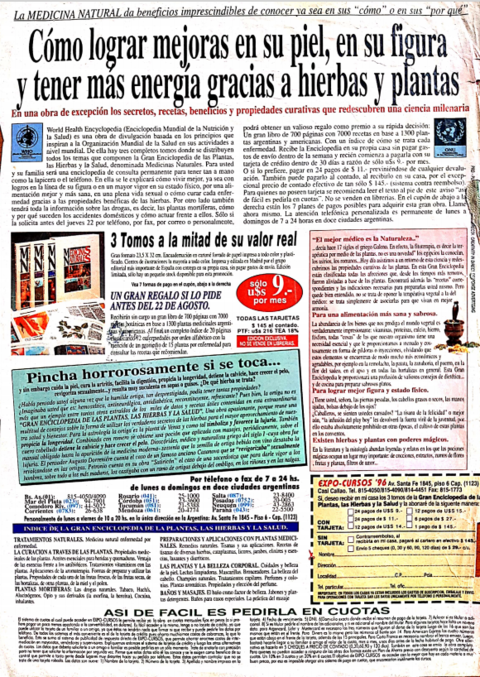 Medicinas naturales - 1996