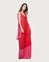 Color Rojo con fucsia