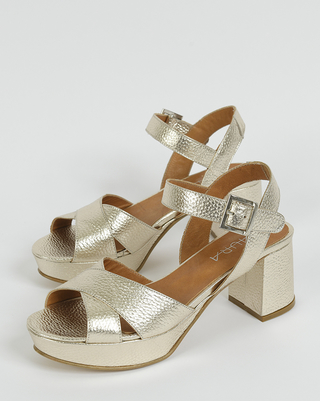 Zapato Mechi champagne bajo - comprar online