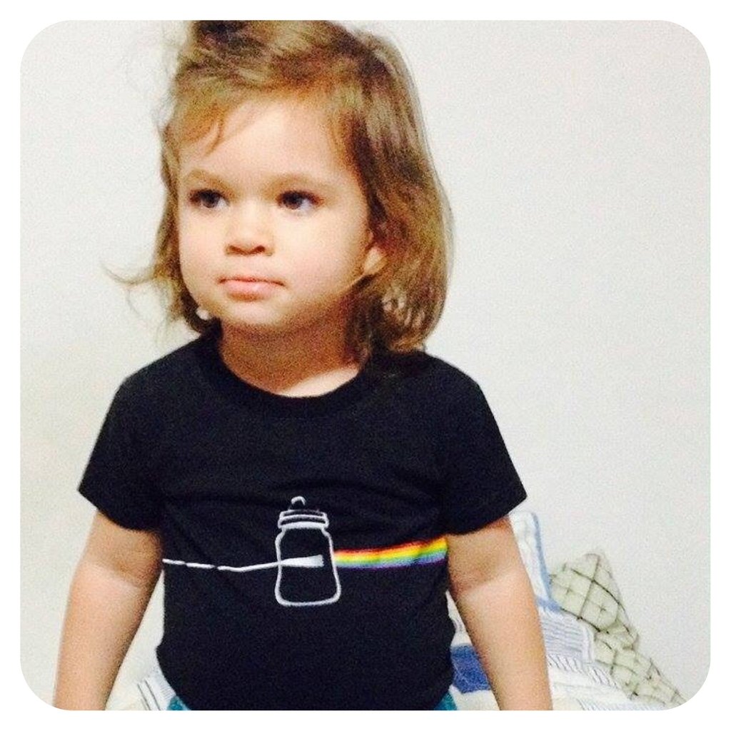 blusa infantil rock