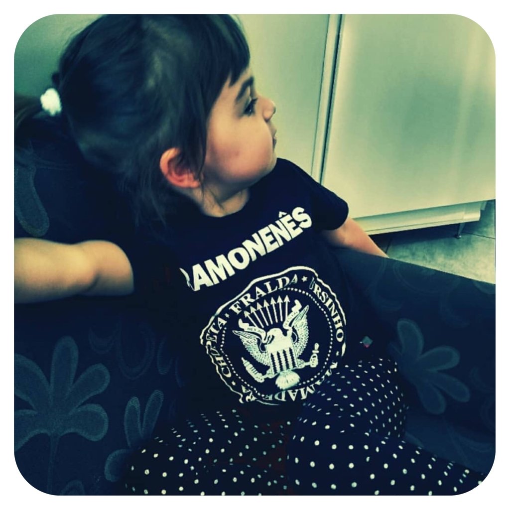 blusa infantil rock