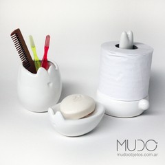 linea completa baño conejo ceramica mudo objetos