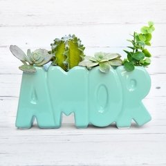 MACETA AMOR Verde menta