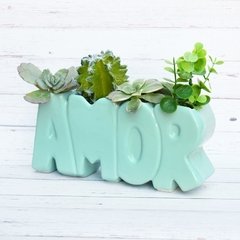 MACETA AMOR Verde menta - tienda online