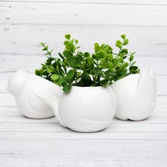 Maceta CONEJO Blanco - comprar online
