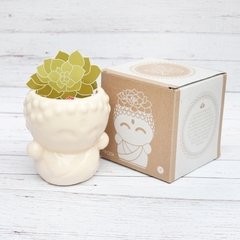 MACETA Guerrero ZEN Mediana - CRUDO - comprar online