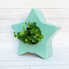 MACETA ESTRELLA Verde Menta - comprar online
