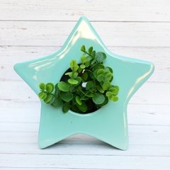 MACETA ESTRELLA Verde Menta - tienda online