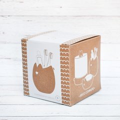 CONTENEDOR CEPILLOS Blanco - MUDO Objetos | Objetos de diseño