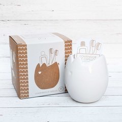 LINEA COMPLETA - ACCESORIOS DE BAÑO CONEJO BLANCO - MUDO Objetos | Objetos de diseño