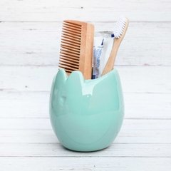 CONTENEDOR CEPILLOS Verde Menta