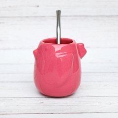 MATE PAJARITO - CORAL OSCURO