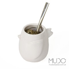 mate pajarito ceramica pajaro regalo yerba mudo objetos