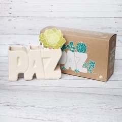 MACETA PAZ Crudo - comprar online