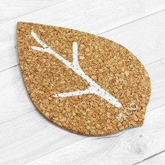 posavasos hoja regalo corcho objetos de diseño mudo objetos ideal decoracion escritorio naturaleza