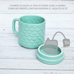 Imagen de TAZA con TAPA MODELO AGUA - COLOR CRUDO - LINEA INFUSIONES