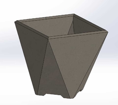 Forma para vaso de concreto mod. Iara - USIMAK - Indústria Mecânica LTDA