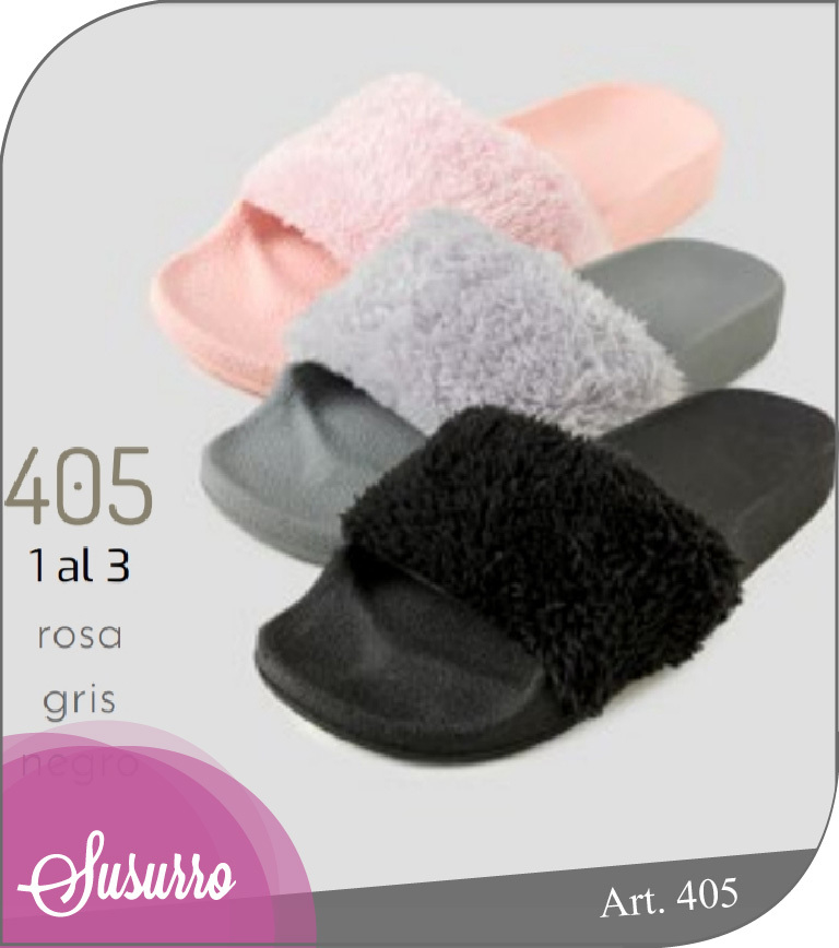 Susurro - Ojotas peluche con algodón por dentro