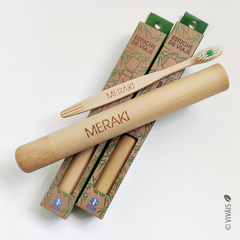 Estuche de viaje de bambú | MERAKI