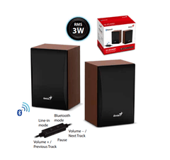 Parlantes Genius Sp-Hf 380bt Wood Usb/Bluethooth
