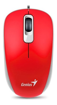Mouse Genius Dx-110 Usb Rojo Pasión en internet