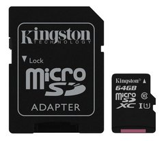 Memoria Micro Sd Sdxc 64gb Clase 10 C/ Adaptador Sd 64 Gb