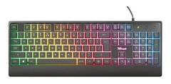 Teclado Gamer Trust Ziva Retroiluminado Español Pc Ps4 Xbox - CYBER PLUS