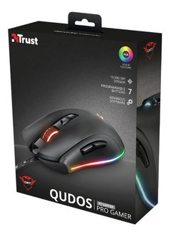 Mouse Gamer Pro Trust Gxt 900 Qudos Full Rgb Led 15000 Dpi