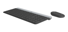 Kit De Teclado Y Mouse Inalámbrico Logitech Mk470 Esp. Negro - tienda online