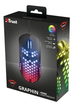 Mouse Gamer Trust Graphin Gxt 960 Rgb 10.000 Dpi Liviano - comprar online