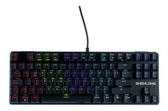 Teclado Gamer Shenlong Smk5900sb Qwerty Blue Español Rainbow