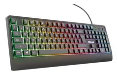 Teclado Gamer Trust Ziva Retroiluminado Español Pc Ps4 Xbox - tienda online