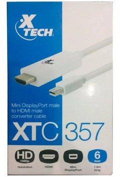 Cable Mini Display Port Macho-hdmi Macho 1.8mts Xtech Xtc357 - comprar online