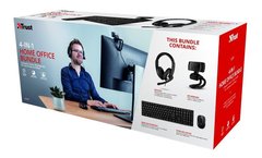 Combo Trust 4 En 1 Qoby Tecl+mouse+auri+web Cam 24042 - tienda online