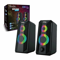 Parlante Para Pc Gamer Luz Led Bluetooth