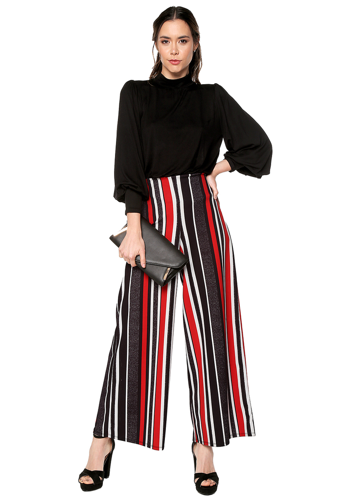 PANTALÓN PALAZZO RAYAS REF.611