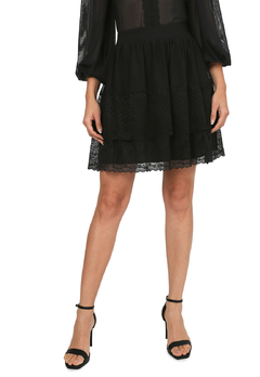 FALDA NEGRA ROMANTIC ENCAJE