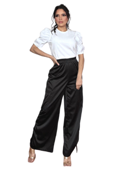 BLUSA BLANCA MANGA RECOGIDA FRANCY LEON Ref.746 en internet