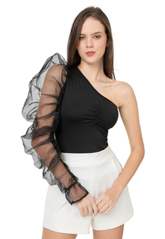 BODY CORTE ROMANO MANGA ORGANZA FRANCY LEON REF. 685