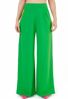 PANTALON PALAZZO BOLSILLOS CADENAS FRANCY LEON REF. 724 - tienda online