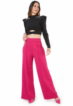 CROP TOP DISEÑO TRANSPARENCIA PERLAS FRANCY LEON REF. 707 en internet