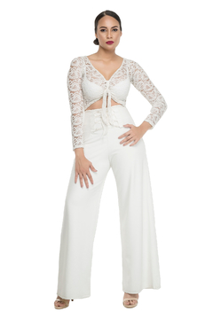 Pantalon Palazzo Anudado Ref. 590 - FRANCY LEON Diseñadora de Modas