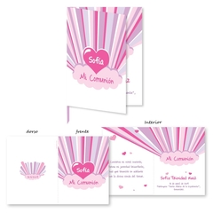invitaciones comunión communion tarjetas fotos historias amor quince años cards invitation chocolatines chocolates souvenirs golosinas