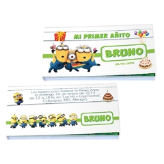 invitaciones primer añito año bautismo  folioscopio librito pelicula cumpleaños agenda calendario hija hijo circo acróbatas tarjeta original acordeón casamiento tarjetas fotos historias amor quince años cards invitation chocolatines chocolates souvenirs g